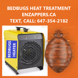 HEAT TREATMENT OF BEDBUGS. CALL 647-354-2182