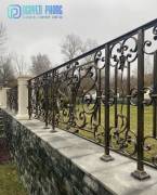 OEM decorative wrought iron fence panel supplier