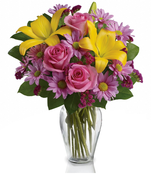 Flowers at door step