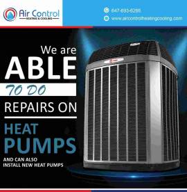 We are able to do repairs on heat pumps and can al
